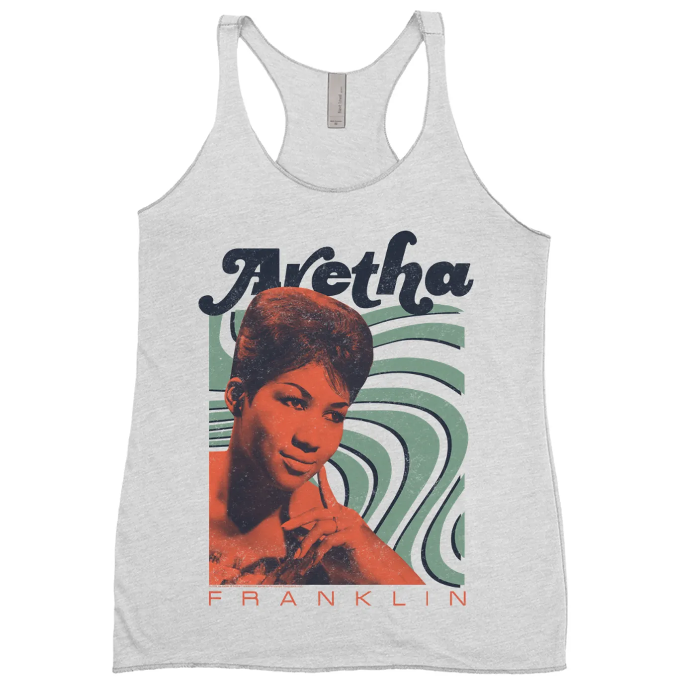 Aretha Franklin Ladies' Tank Top | Smooth Waves Design Aretha Franklin Shirt