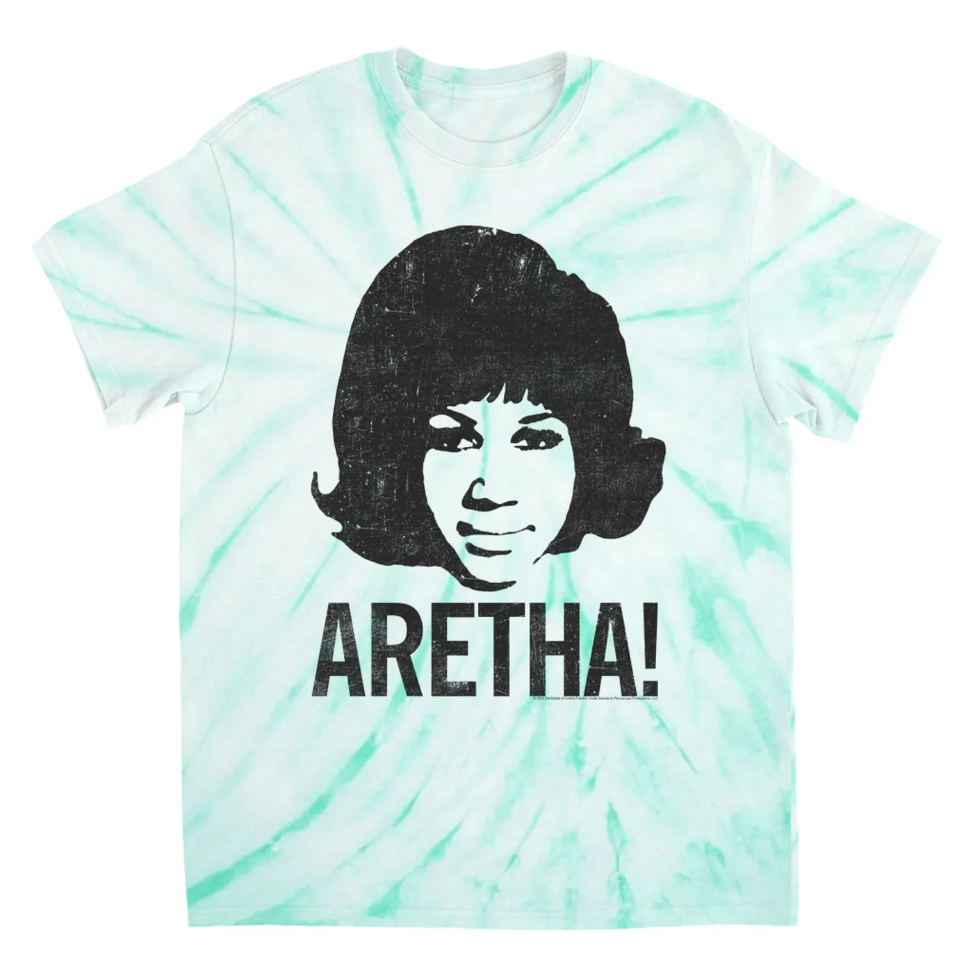 Aretha Franklin T-Shirt | 1964 Aretha! Distressed Aretha Franklin Tie Dye Shirt