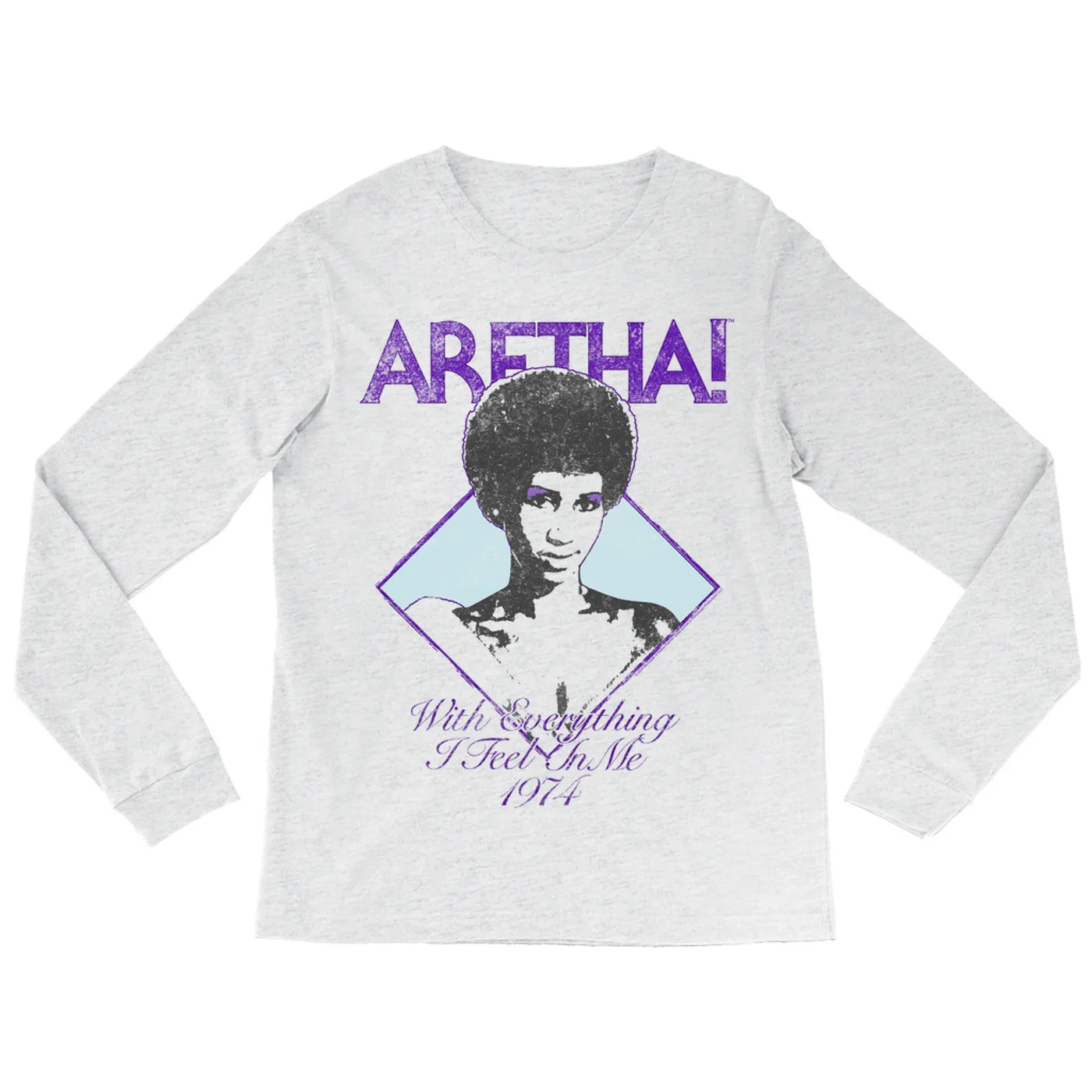 Aretha Franklin Long Sleeve Shirt | With Everything I Feel in Me 1974 Purple (Merchbar Exclusive) Aretha Franklin Shirt