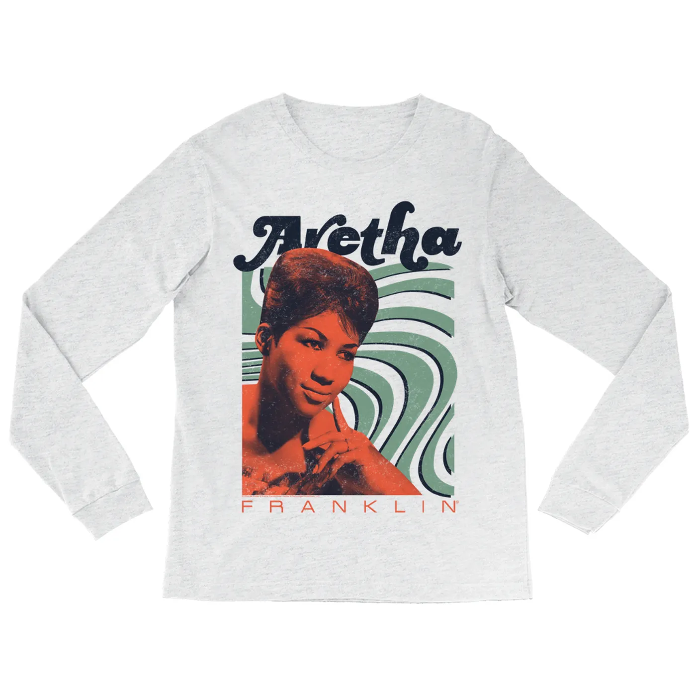 Aretha Franklin Long Sleeve Shirt | Smooth Waves Design Aretha Franklin Shirt