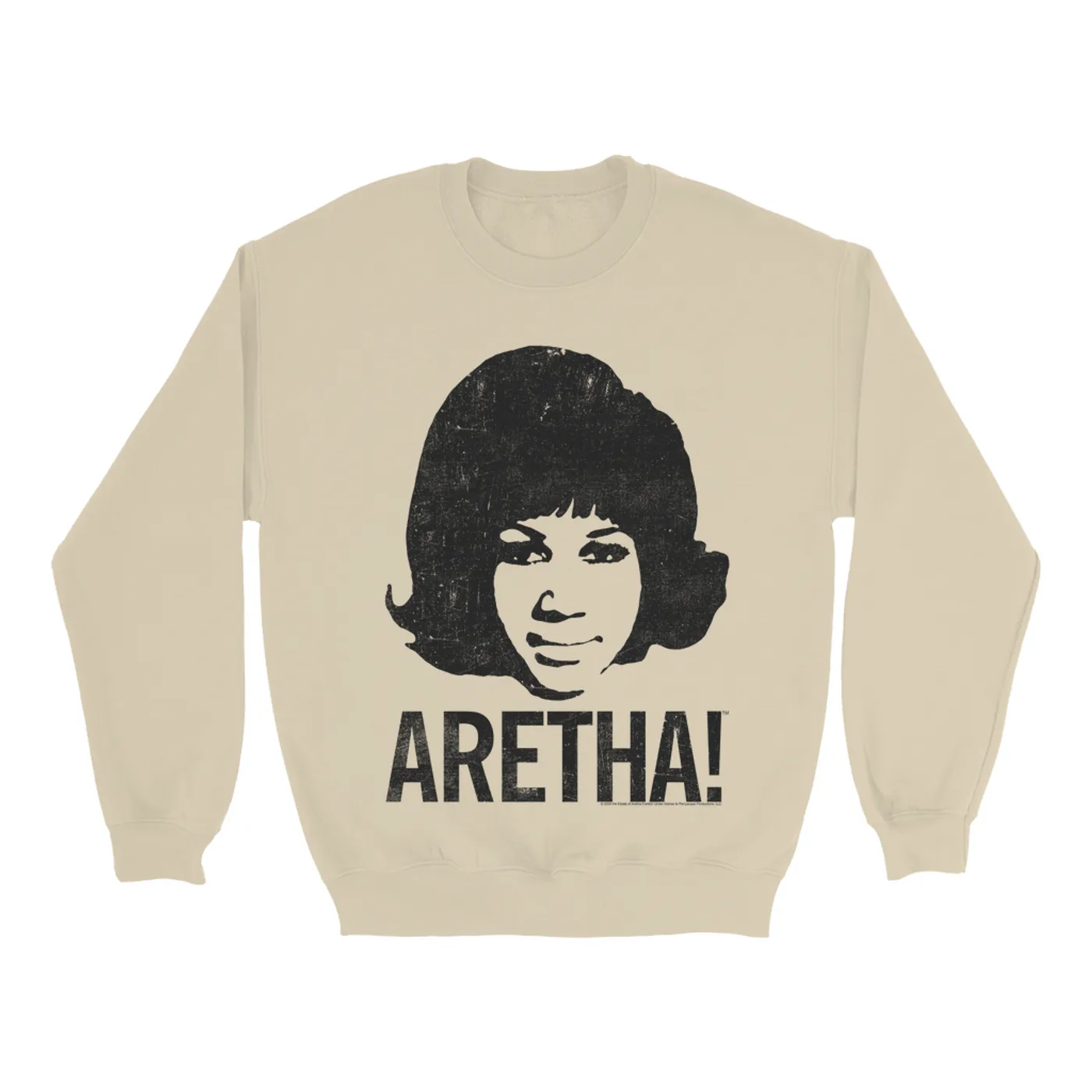 Aretha Franklin Sweatshirt | 1964 Aretha! Distressed Aretha Franklin Sweatshirt