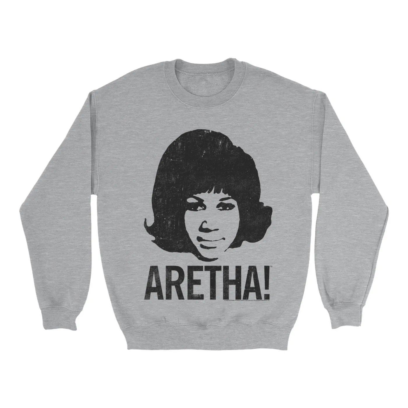 Aretha Franklin Sweatshirt | 1964 Aretha! Distressed Aretha Franklin Sweatshirt
