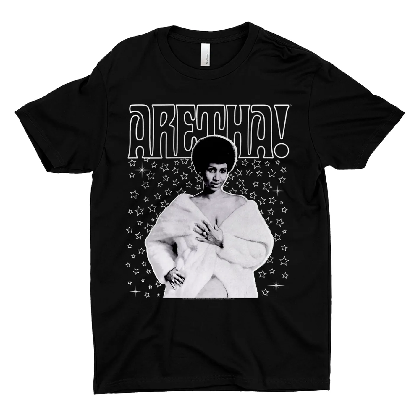 Aretha Franklin T-Shirt | Star Studded Aretha! (Merchbar Exclusive) Aretha Franklin Shirt