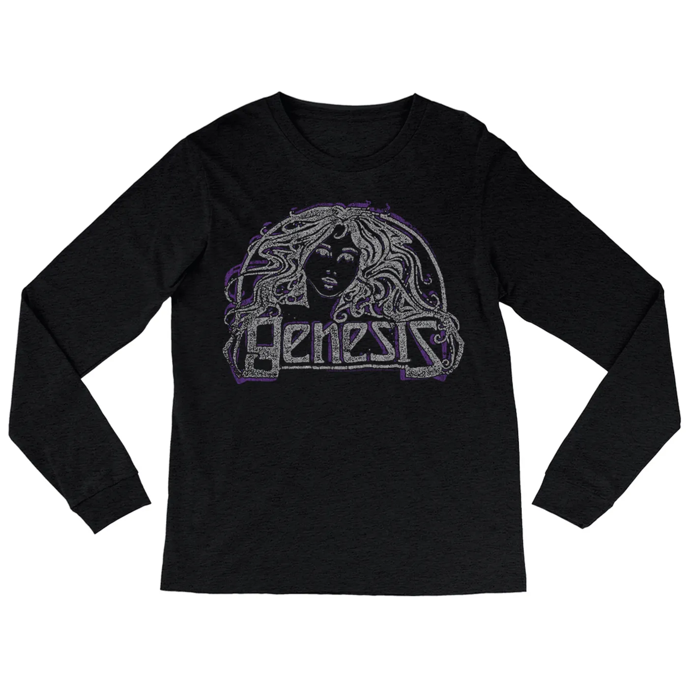 Genesis Long Sleeve Shirt | Nouveau Girl Purple Distressed Genesis Shirt