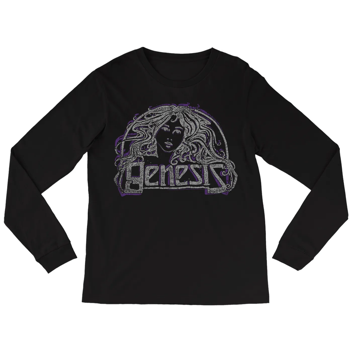 Genesis Long Sleeve Shirt | Nouveau Girl Purple Distressed Genesis Shirt