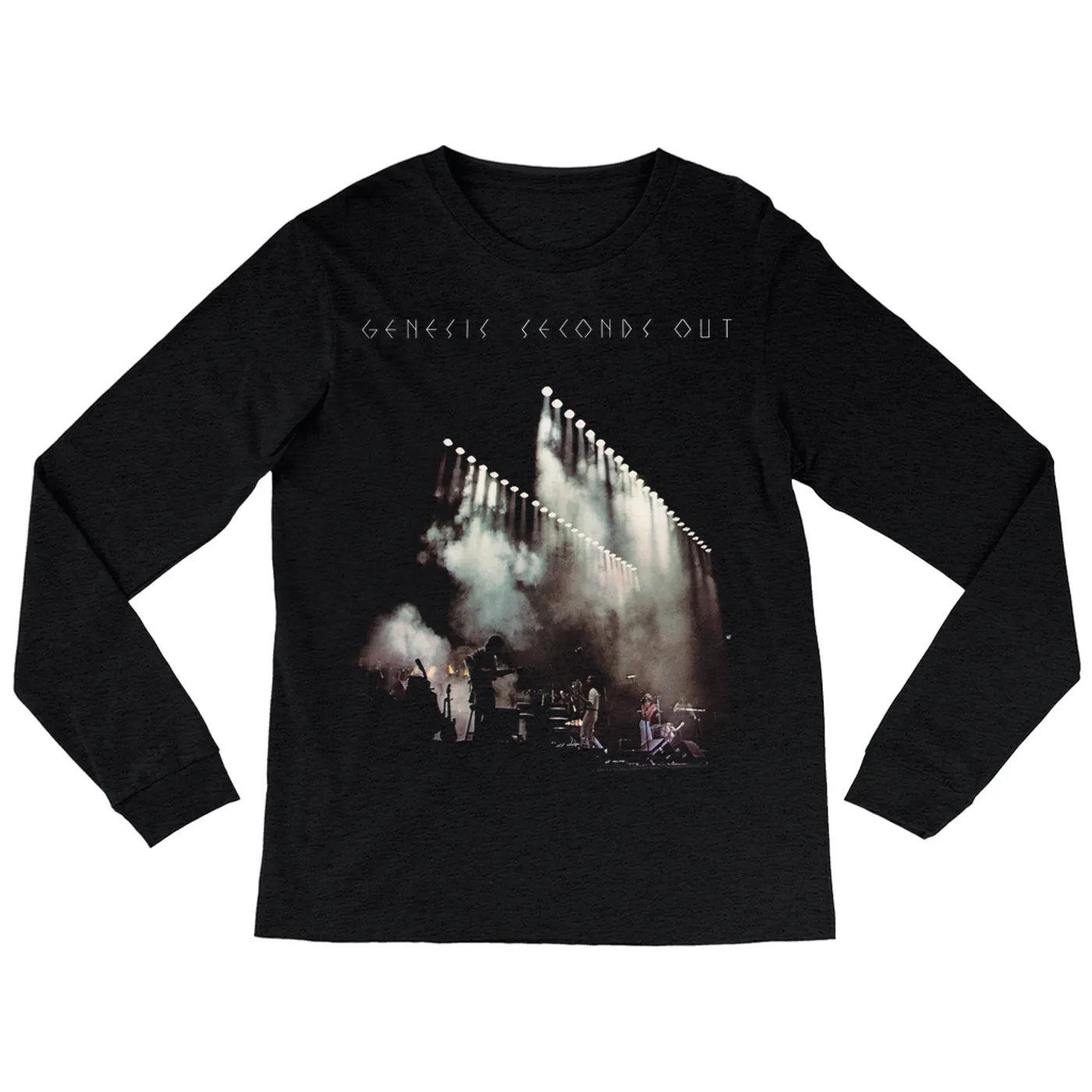 Genesis Long Sleeve Shirt | Seconds Out Live On Stage Distressed Genesis Shirt