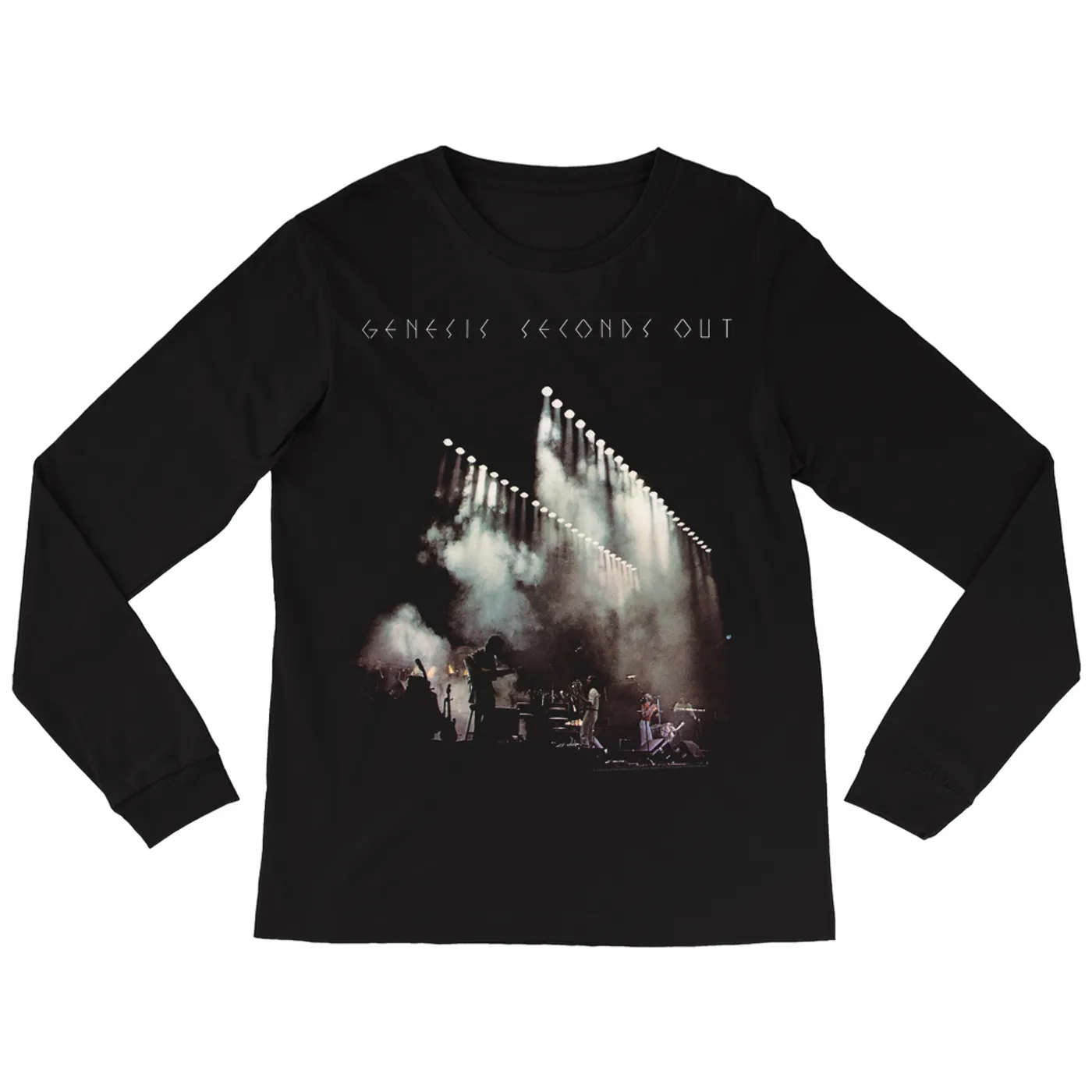Genesis Long Sleeve Shirt | Seconds Out Live On Stage Distressed Genesis Shirt