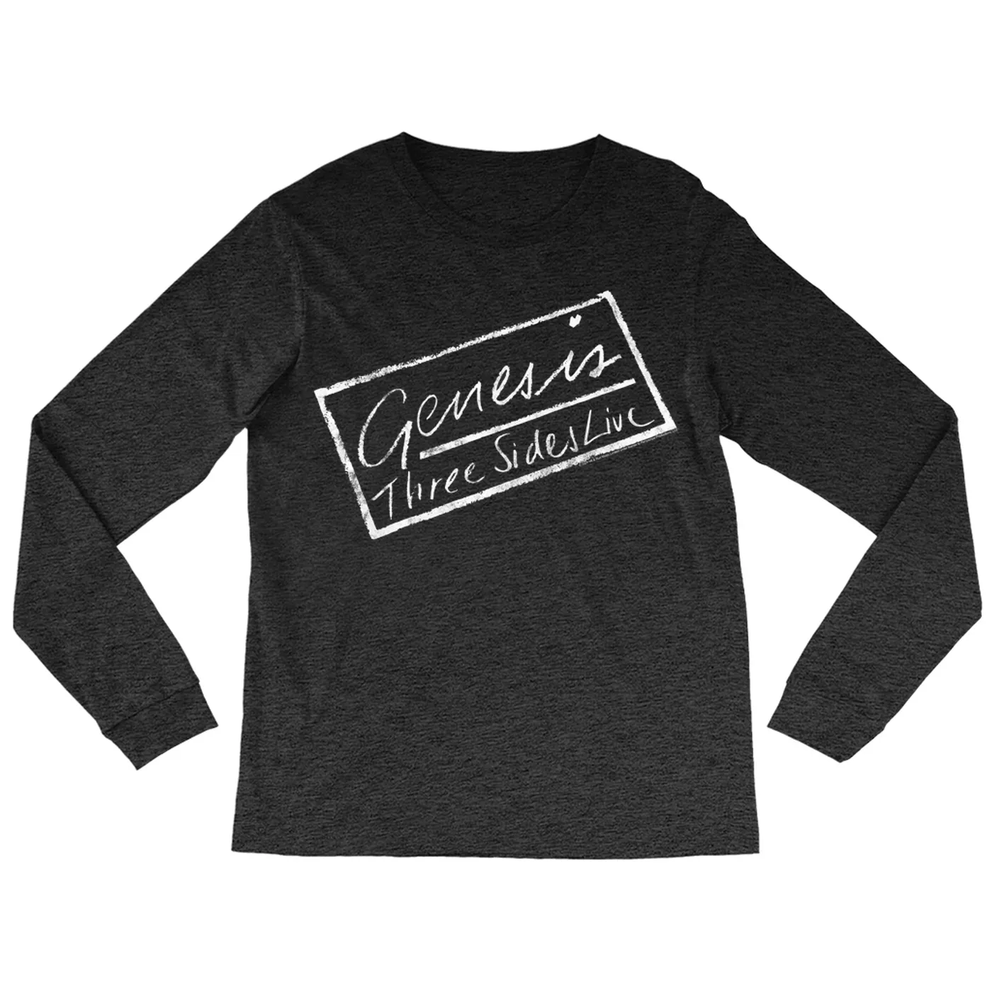 Genesis Long Sleeve Shirt | Three Sides Lives Album Design Distressed Genesis Shirt