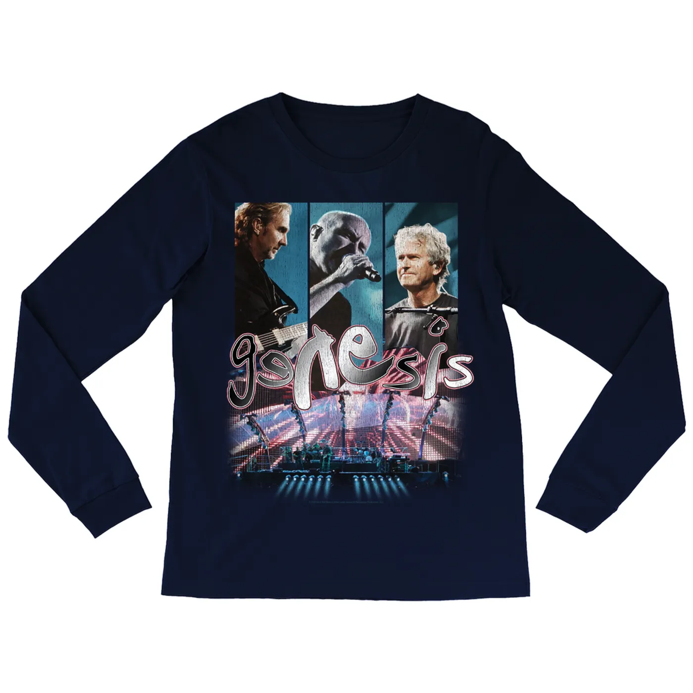 Genesis Long Sleeve Shirt | Live On Stage Distressed Genesis Shirt