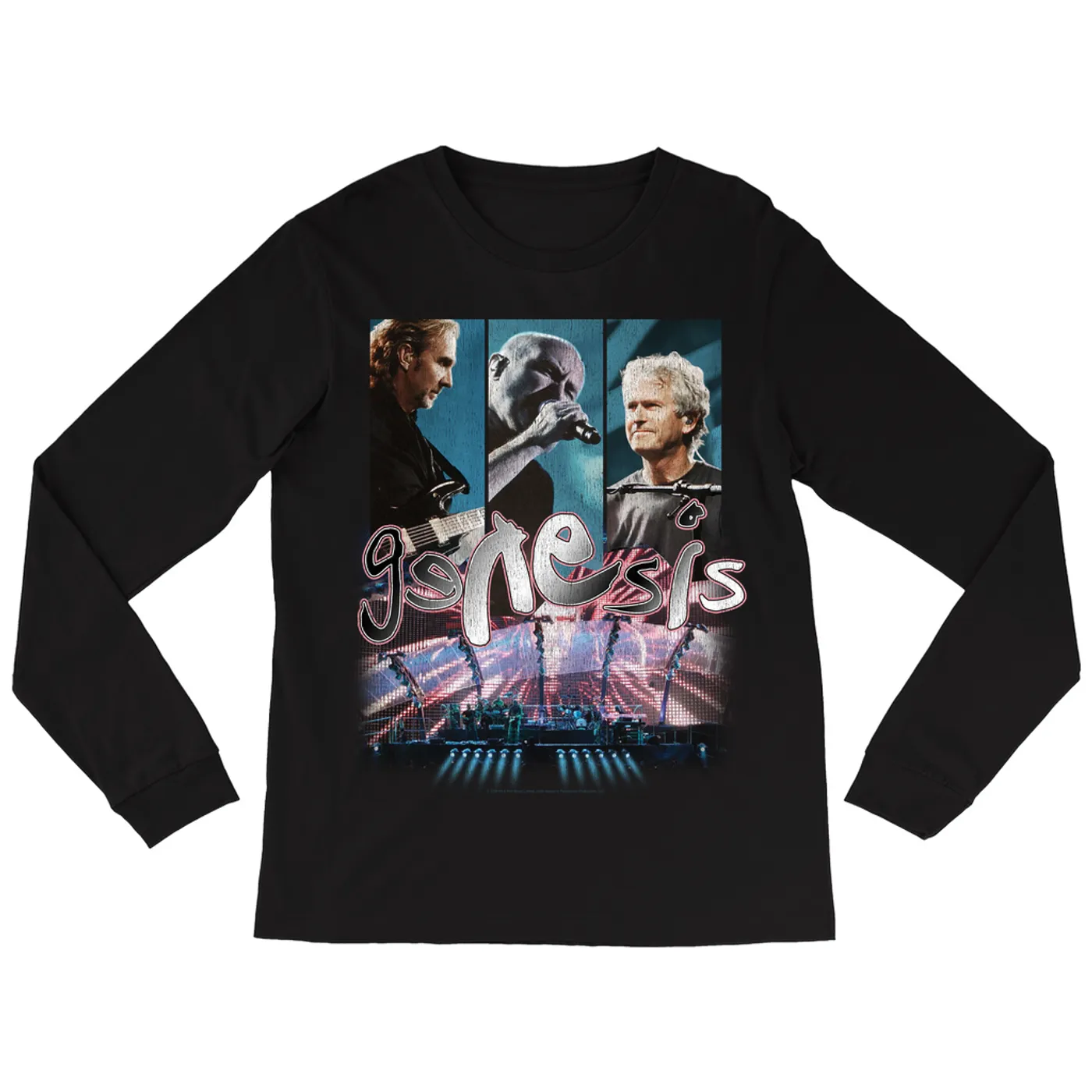 Genesis Long Sleeve Shirt | Live On Stage Distressed Genesis Shirt