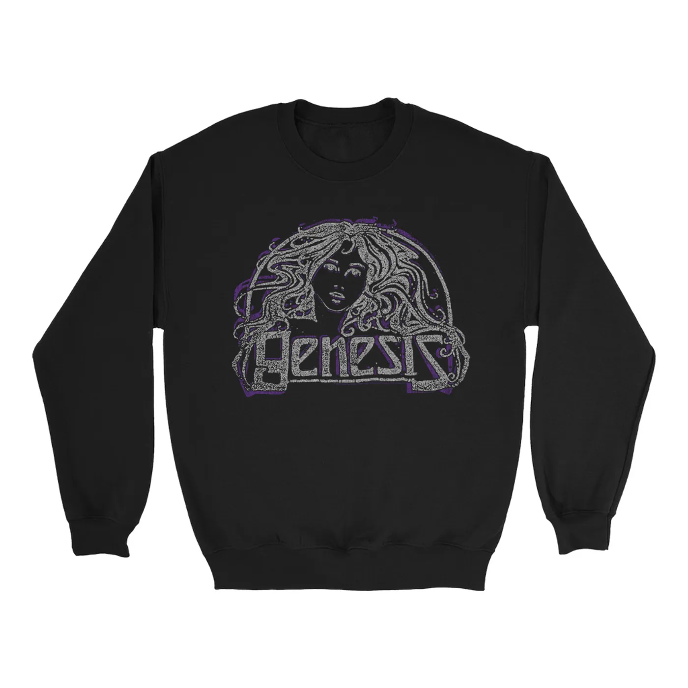 Genesis Sweatshirt | Nouveau Girl Purple Distressed Genesis Sweatshirt