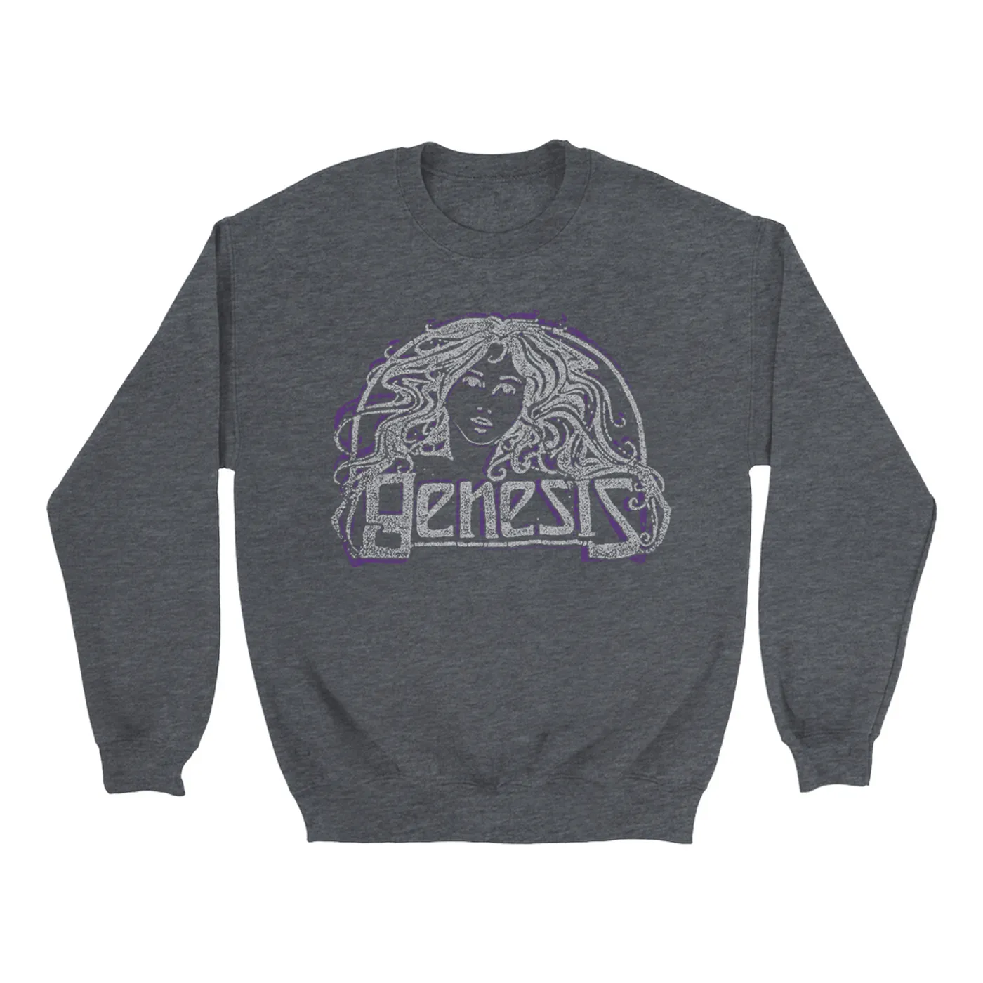 Genesis Sweatshirt | Nouveau Girl Purple Distressed Genesis Sweatshirt