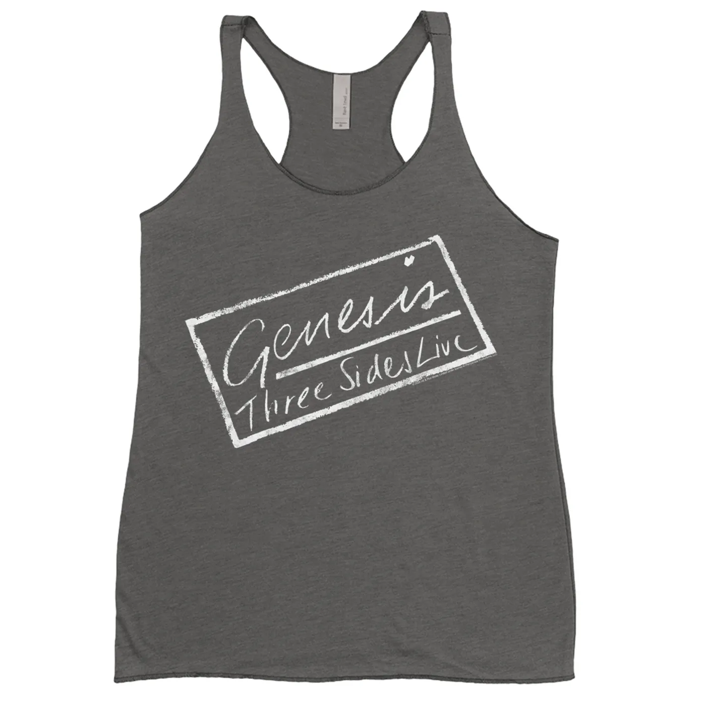 Genesis Ladies' Tank Top | Three Sides Lives Album Design Distressed Genesis Shirt