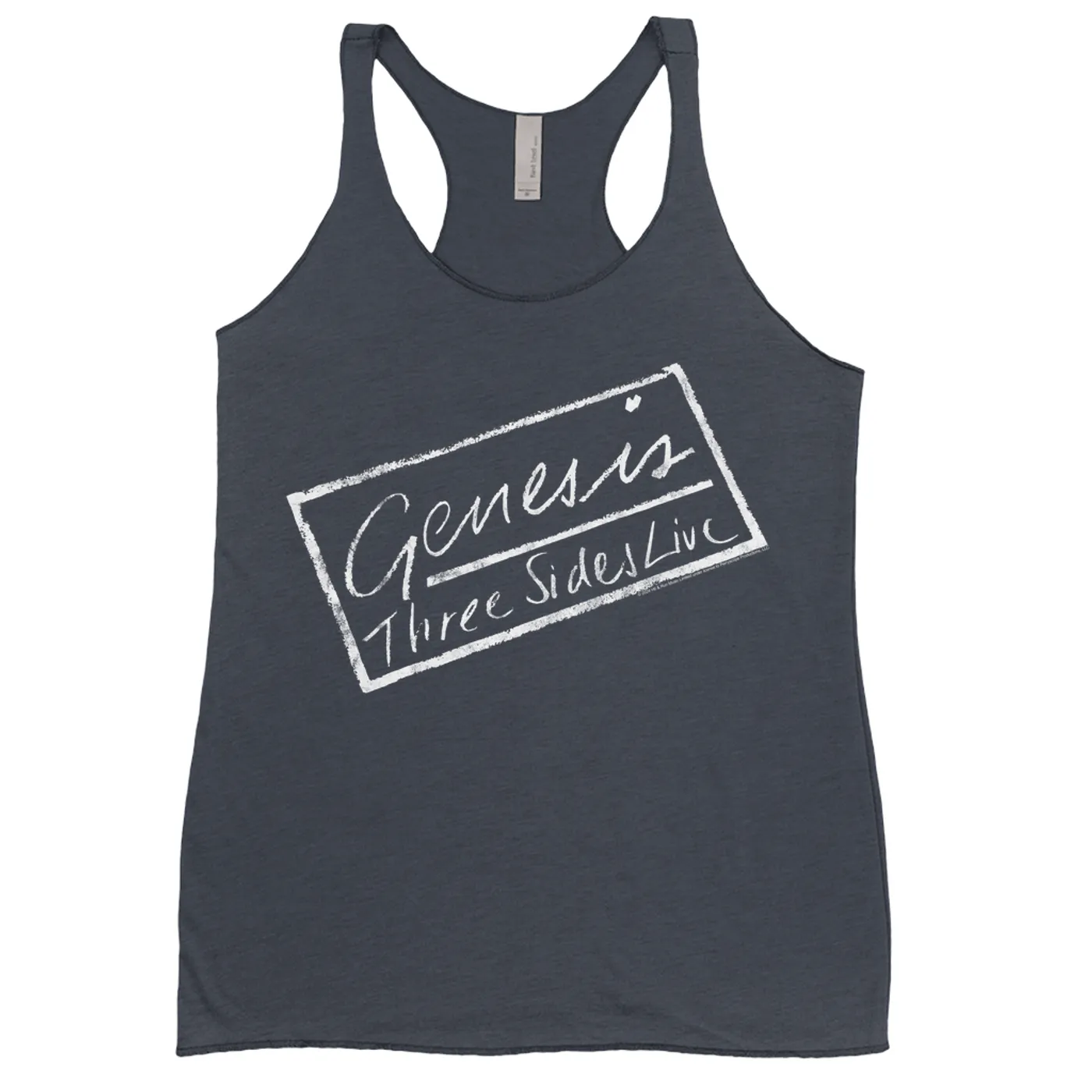 Genesis Ladies' Tank Top | Three Sides Lives Album Design Distressed Genesis Shirt
