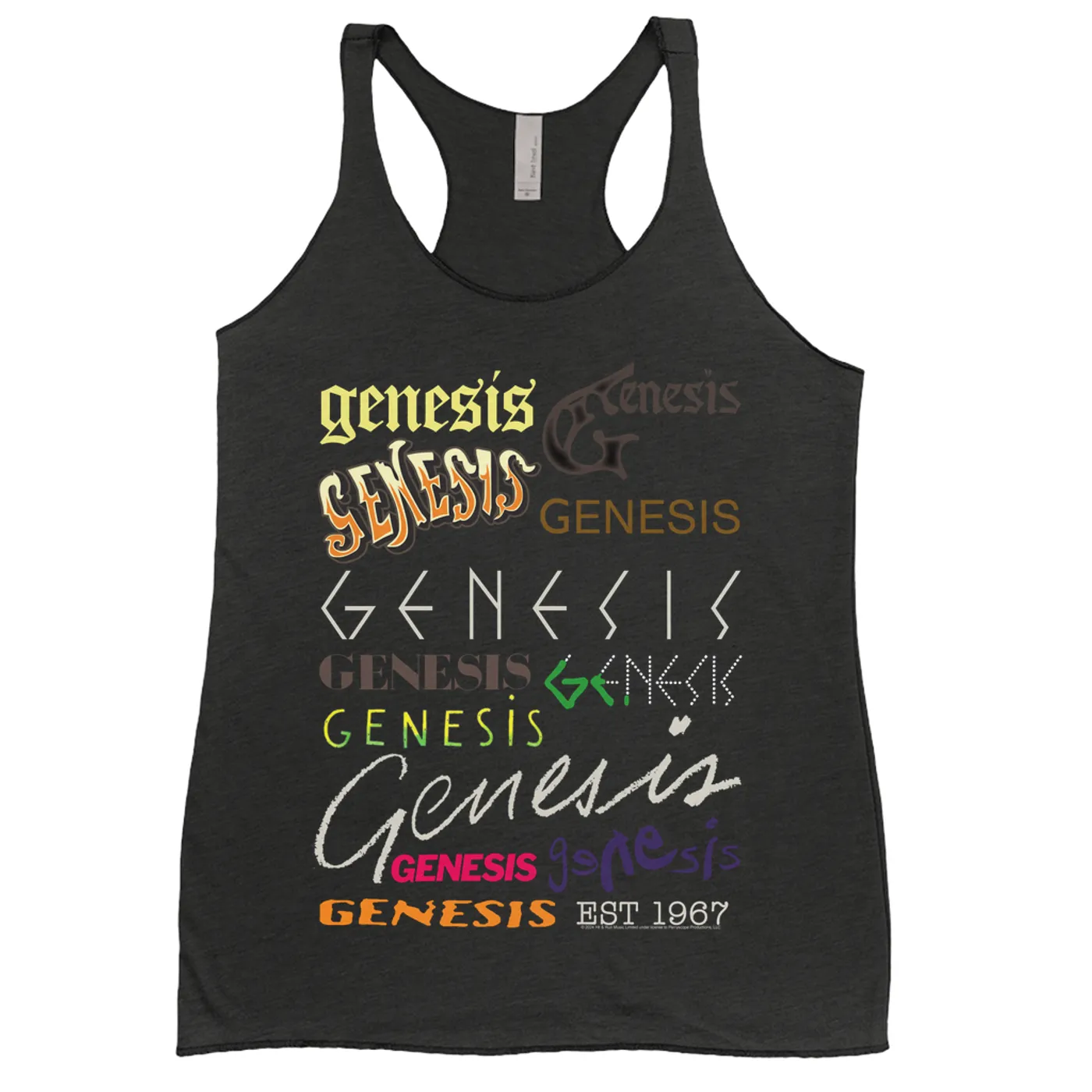 Genesis Ladies' Tank Top | Album Logos Through The Years Genesis Shirt