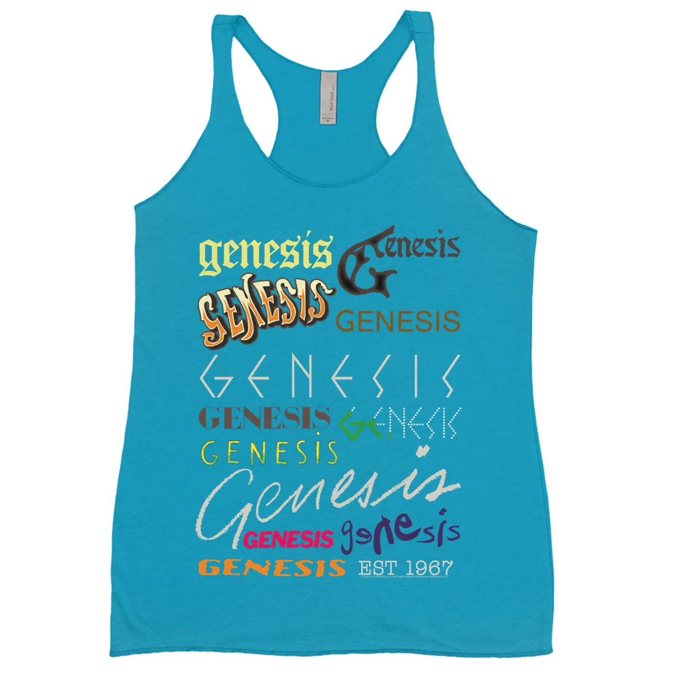 Genesis Ladies' Tank Top | Album Logos Through The Years Genesis Shirt
