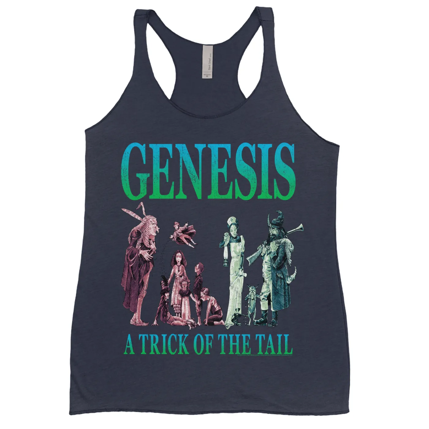 Genesis Ladies' Tank Top | Dance On A Volcano Blue Ombre Genesis Shirt