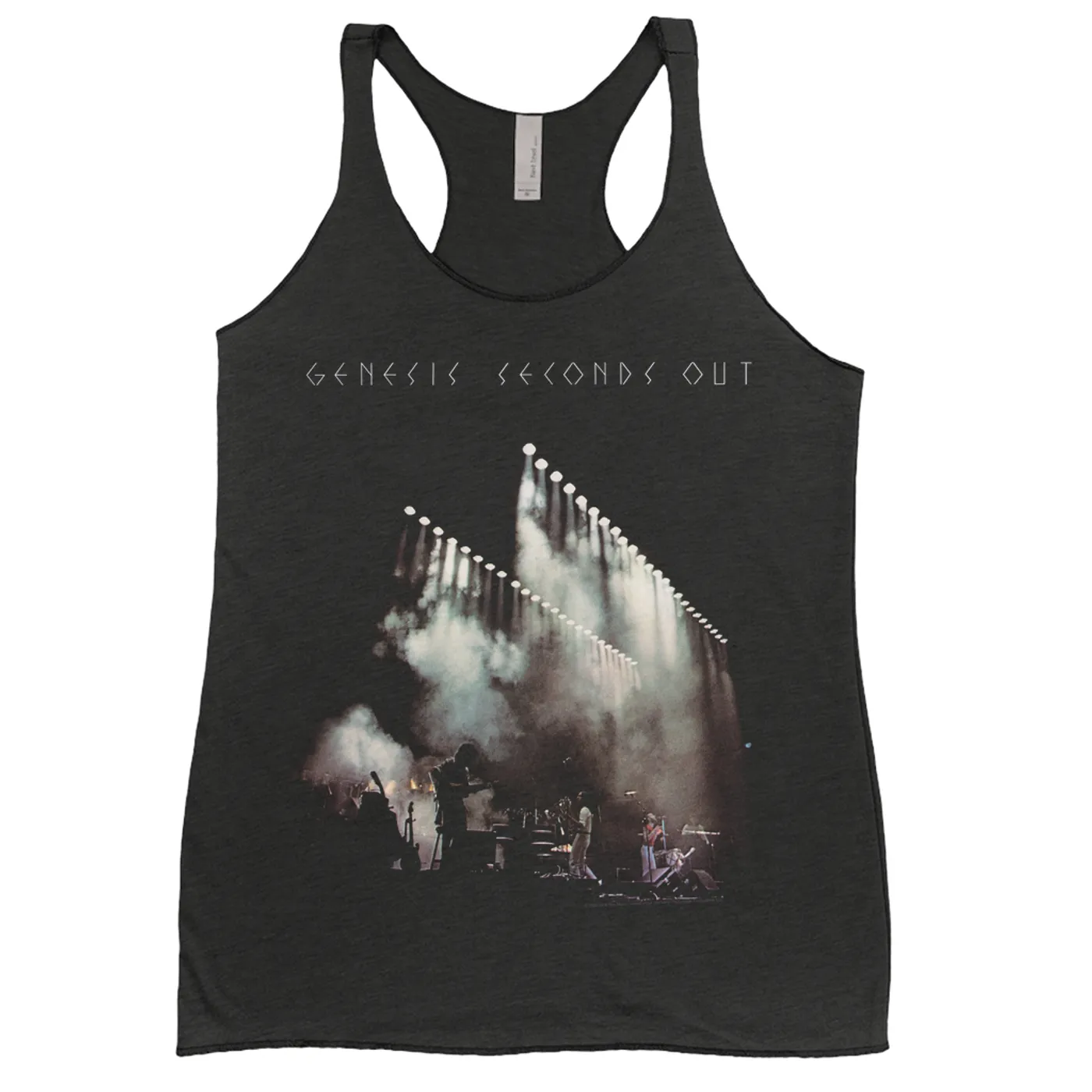 Genesis Ladies' Tank Top | Seconds Out Live On Stage Distressed Genesis Shirt
