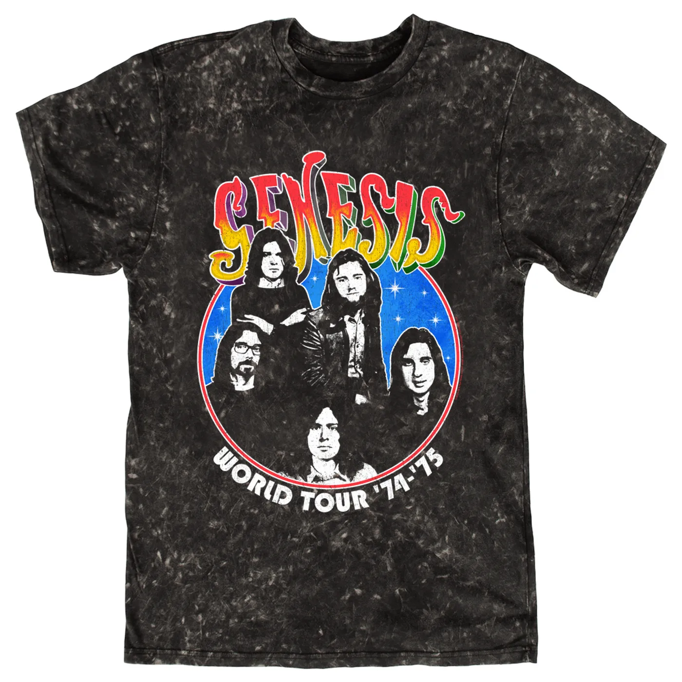 Genesis T-shirt | World Tour '74-'75 (Merchbar Exclusive) Genesis Mineral Wash Shirt