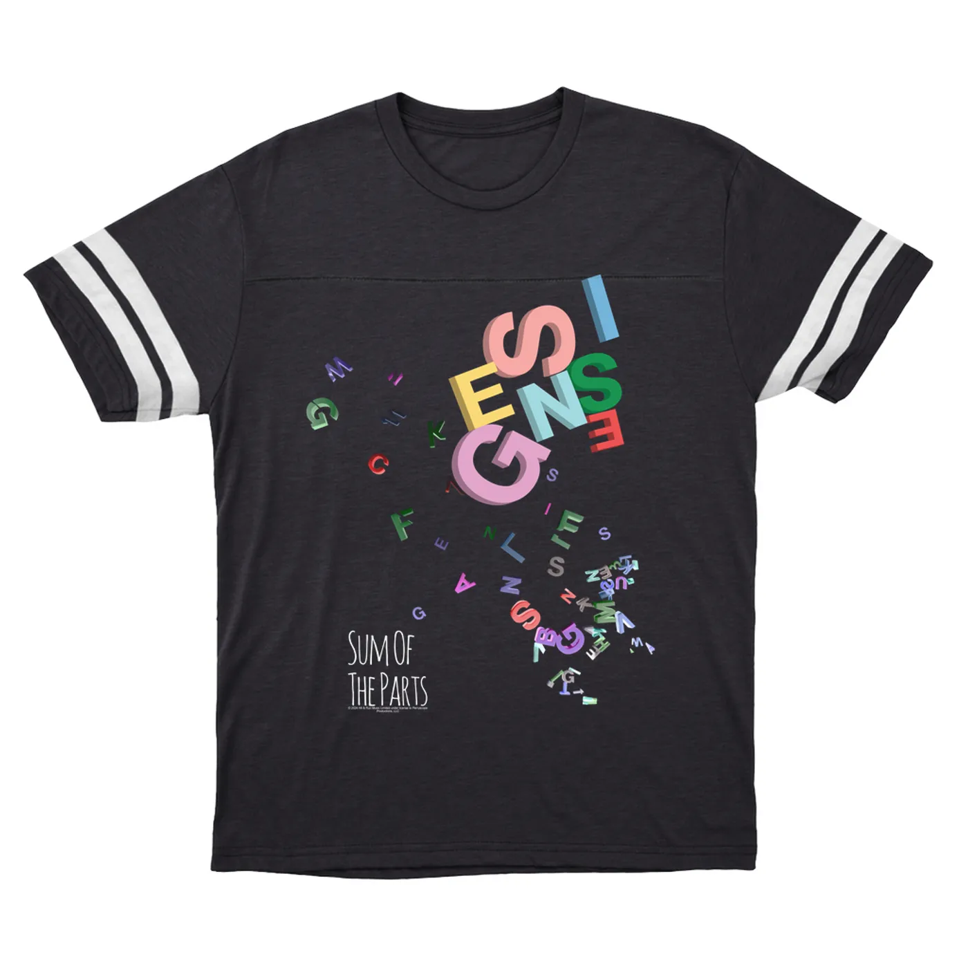 Genesis T-Shirt | Sum Of The Parts Letters Design Genesis Football Shirt