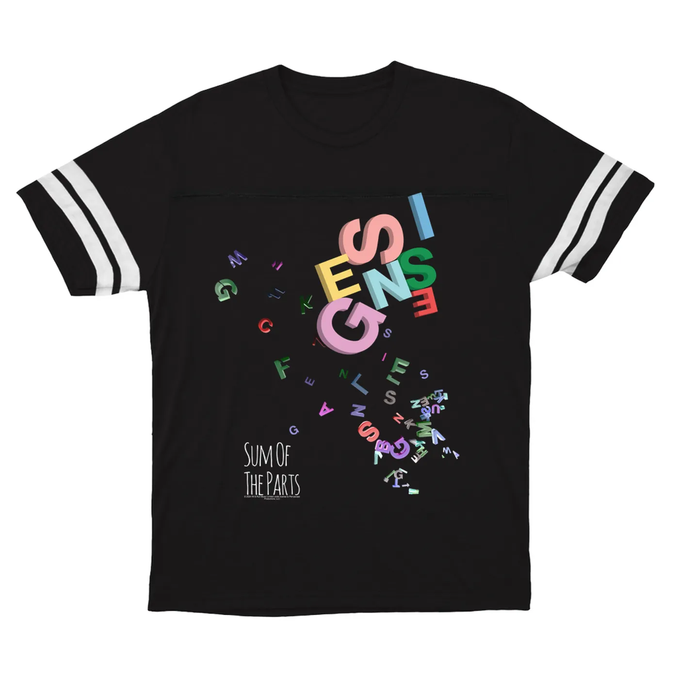 Genesis T-Shirt | Sum Of The Parts Letters Design Genesis Football Shirt
