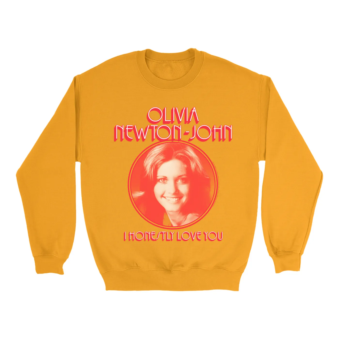 Olivia Newton-John Sweatshirt | I Honestly Love You Red Olivia Newton John Sweatshirt