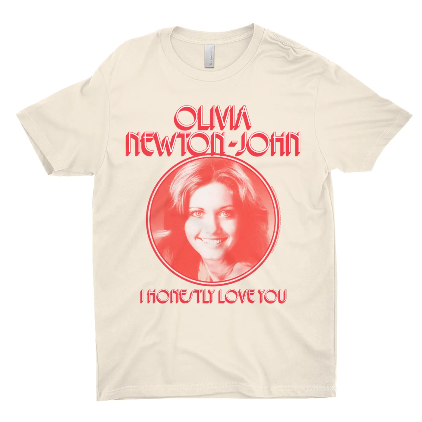 Olivia Newton-John T-Shirt | I Honestly Love You Red Olivia Newton John Shirt