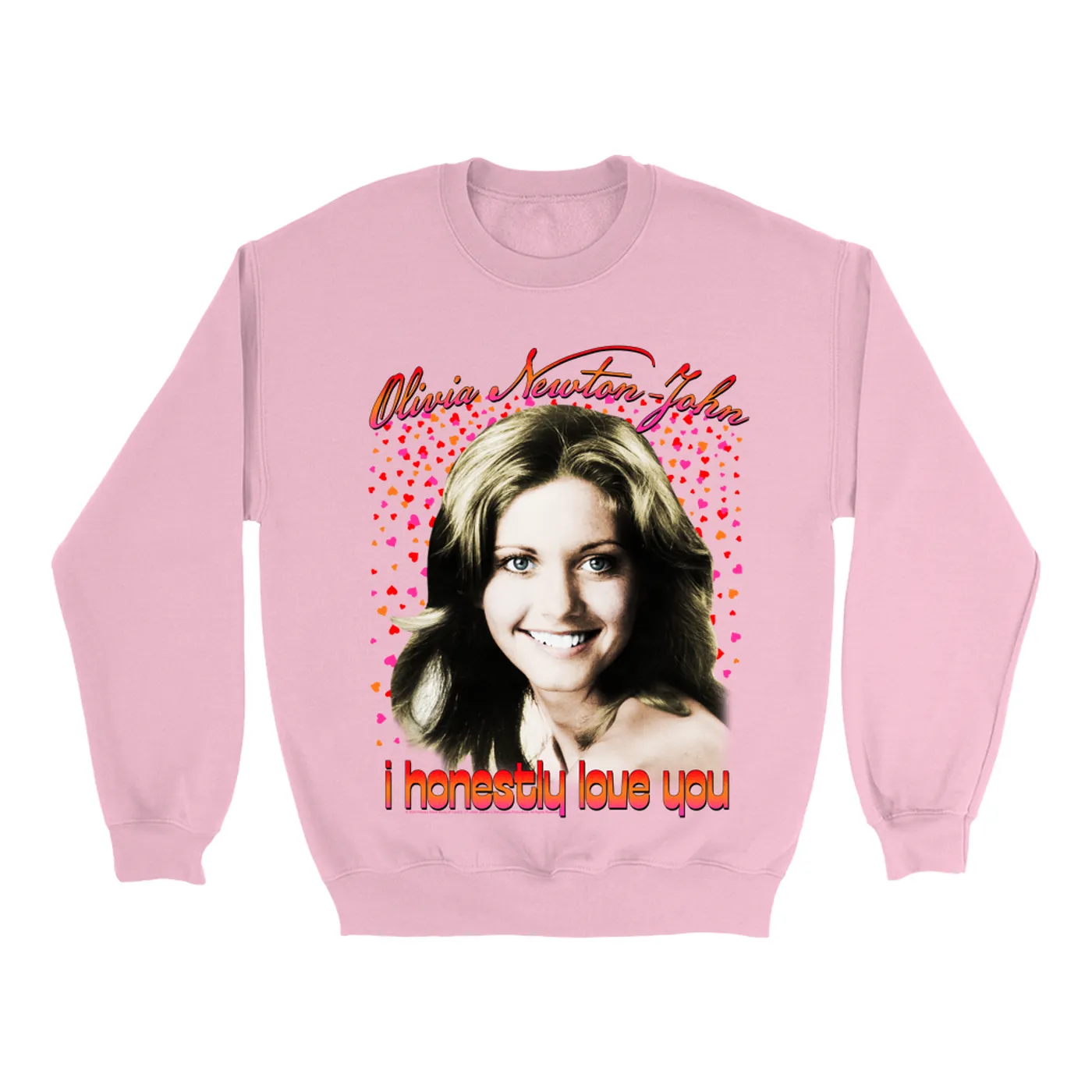 Olivia Newton-John Sweatshirt | I Honestly Love You In Hearts (Merchbar Exclusive) Olivia Newton John Sweatshirt