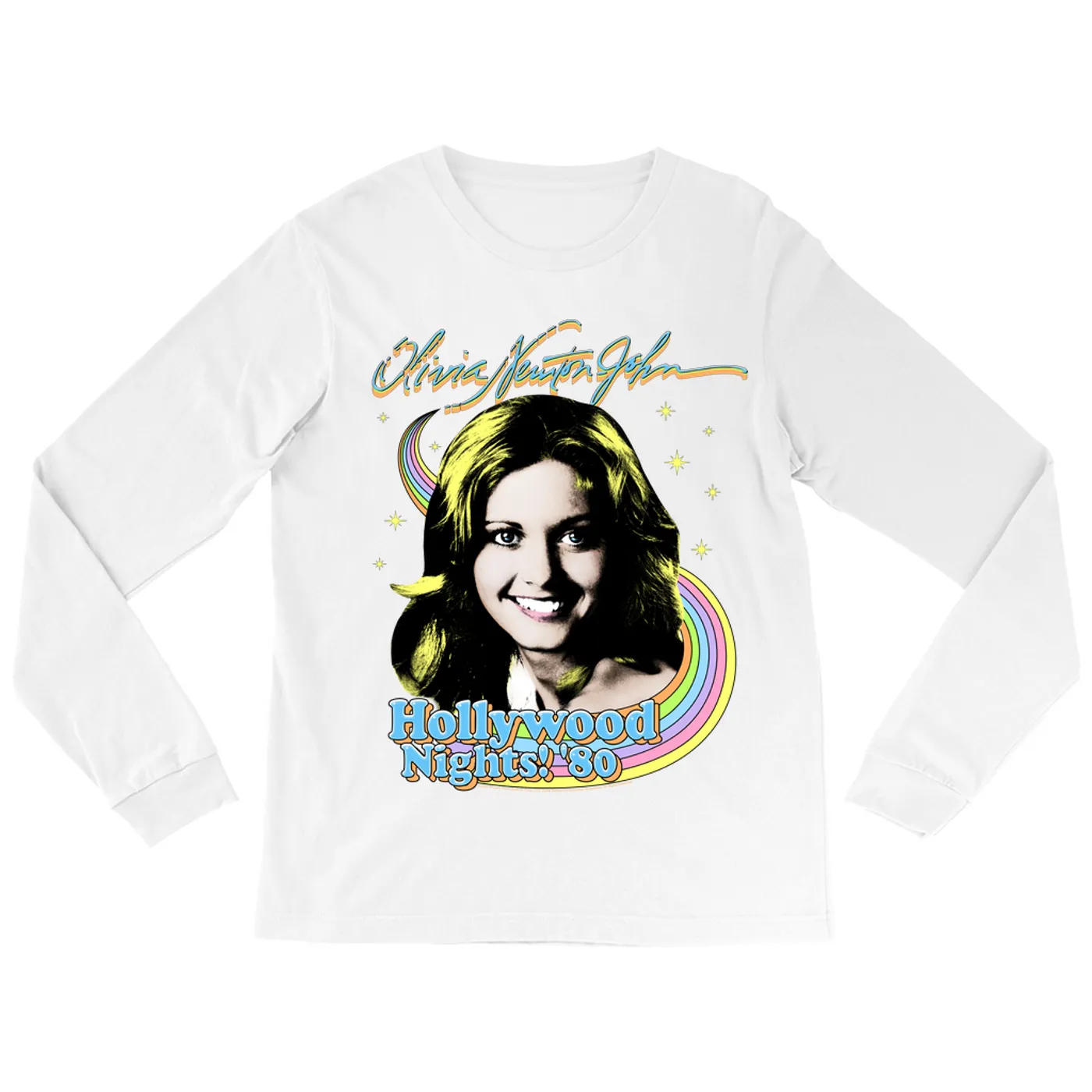 Olivia Newton-John Long Sleeve Shirt | Hollywood Nights! 1980 (Merchbar Exclusive) Olivia Newton John Shirt