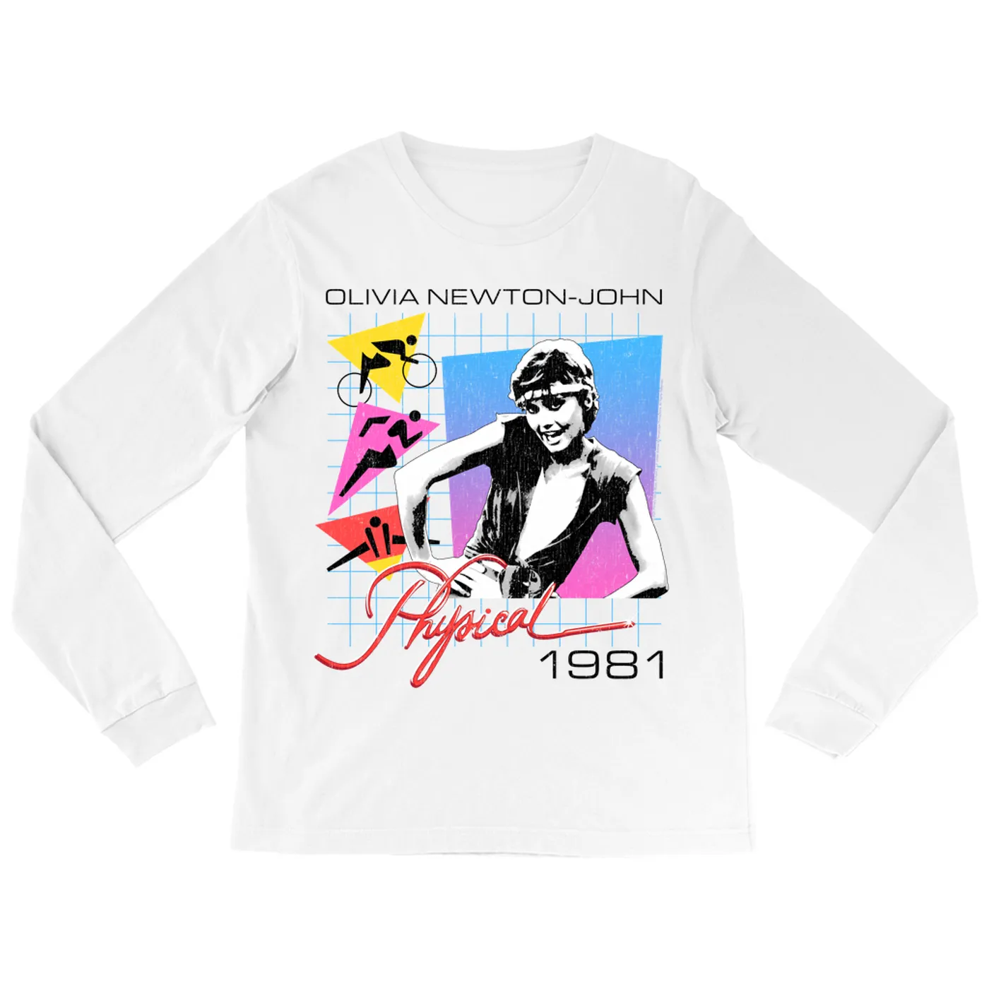 Olivia Newton-John Long Sleeve Shirt | Let's Get Physical 1981 (Merchbar Exclusive) Olivia Newton John Shirt