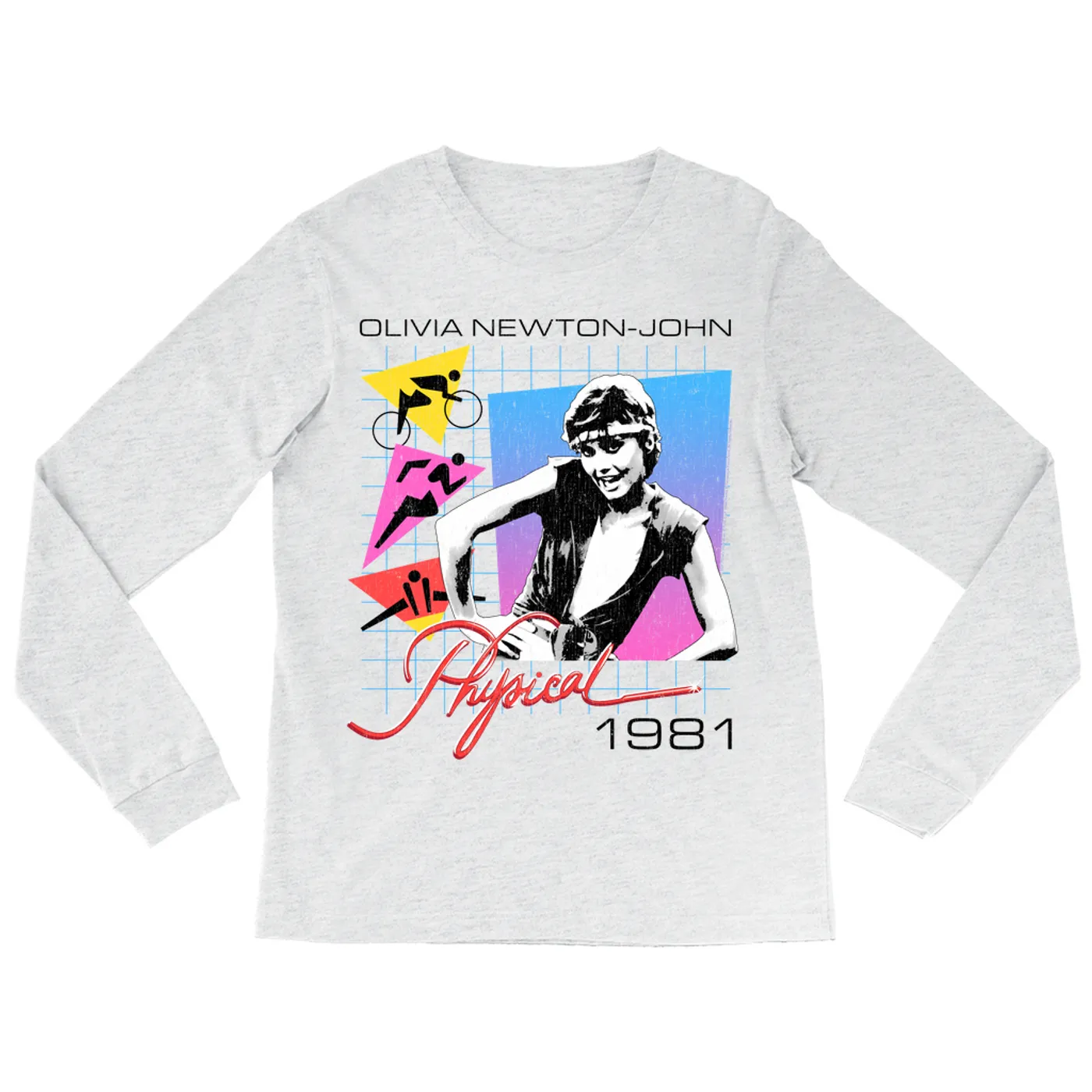 Olivia Newton-John Long Sleeve Shirt | Let's Get Physical 1981 (Merchbar Exclusive) Olivia Newton John Shirt