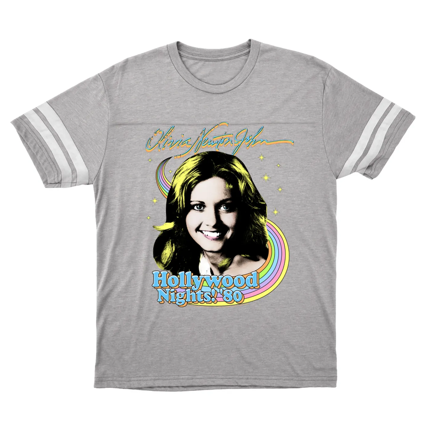 Olivia Newton-John T-Shirt | Hollywood Nights! 1980 (Merchbar Exclusive) Olivia Newton John Football Shirt