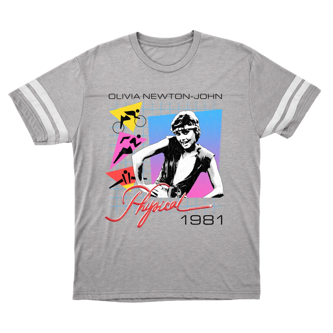 Olivia Newton-John T-Shirt | Let's Get Physical 1981 (Merchbar Exclusive) Olivia Newton John Football Shirt
