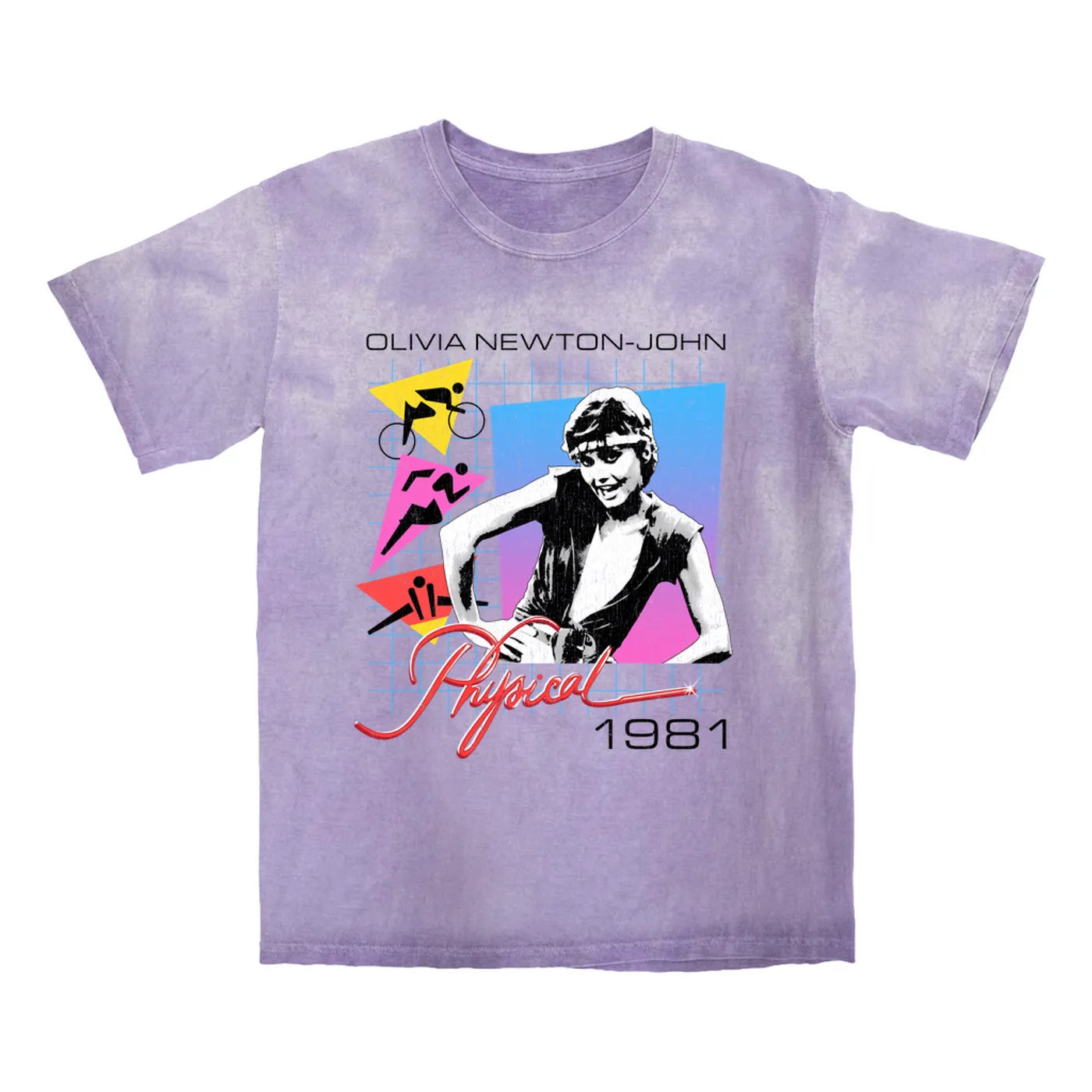 Olivia Newton-John T-shirt | Let's Get Physical 1981 (Merchbar Exclusive) Olivia Newton John Color Blast Shirt