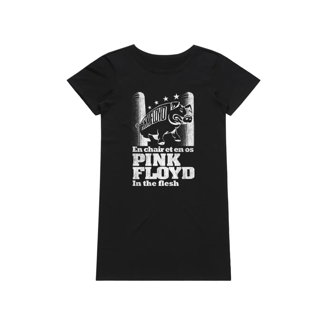 Pink Floyd Dress | In The Flesh Concert en Français Design Pink Floyd T-Shirt Dress
