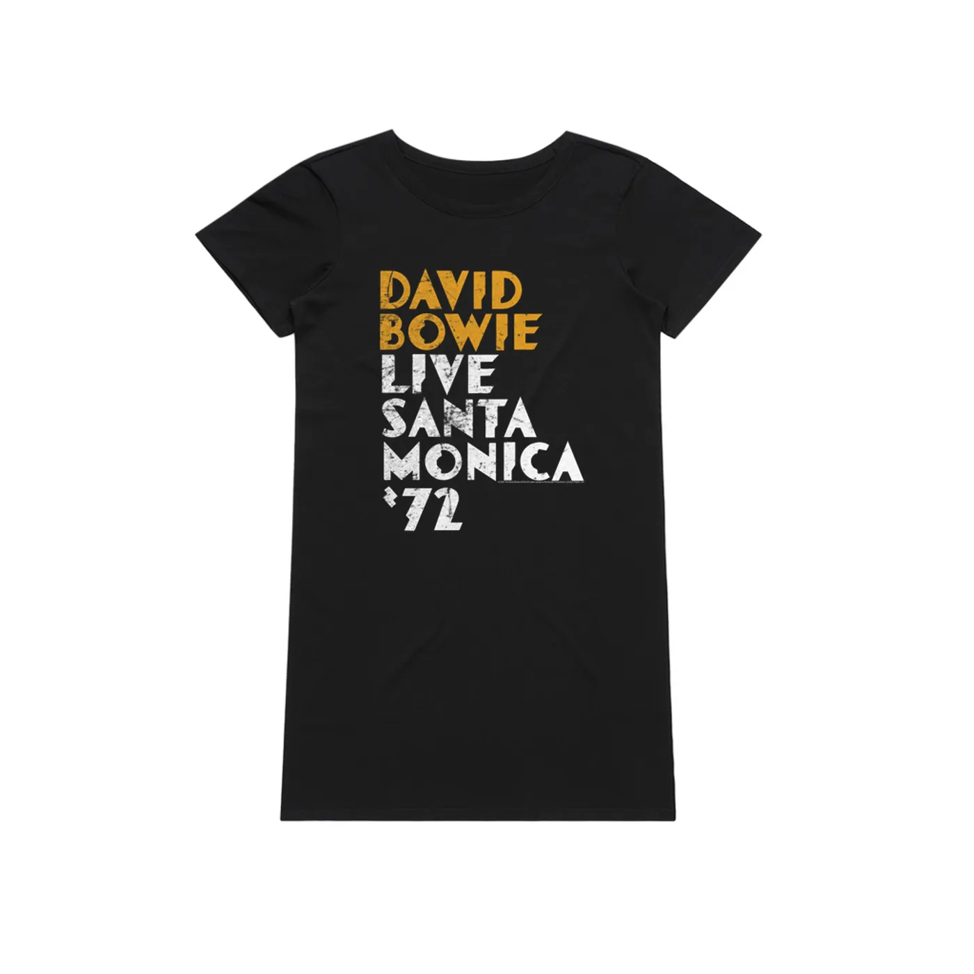 David Bowie Dress | David Bowie Live At Santa Monica 1972 (Merchbar Exclusive) David Bowie T-Shirt Dress