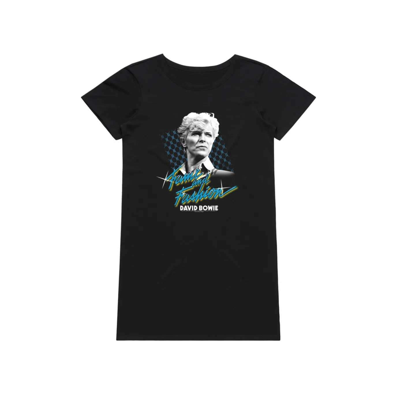 David Bowie Dress | Fame And Fashion Design (Merchbar Exclusive) David Bowie T-Shirt Dress