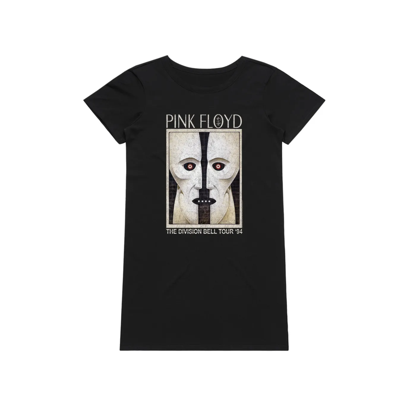 Pink Floyd Dress | Division Bell Tour 1994 Distressed Pink Floyd T-Shirt Dress