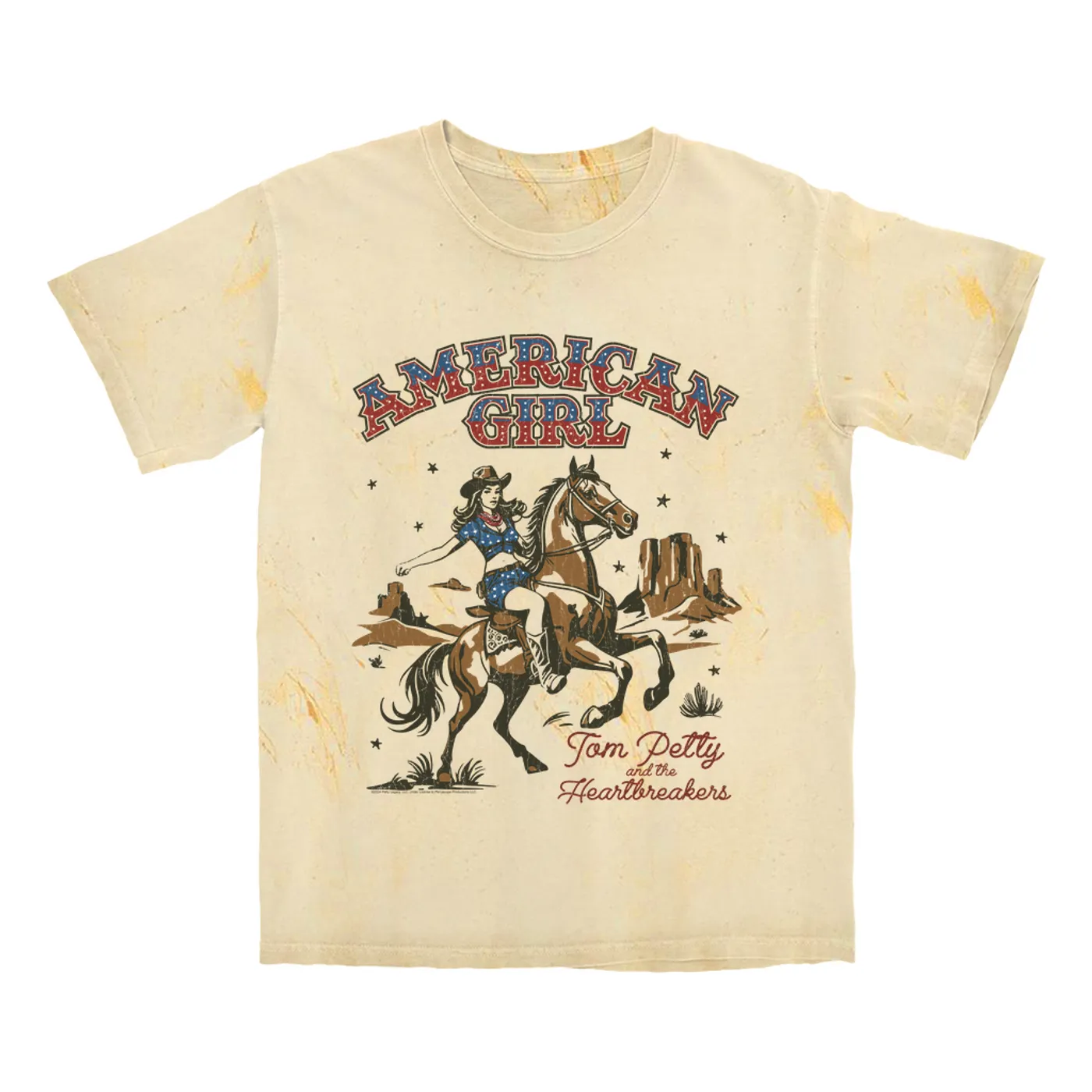 Tom Petty and the Heartbreakers T-shirt | American Girl Retro (Merchbar Exclusive) Tom Petty Color Blast Shirt
