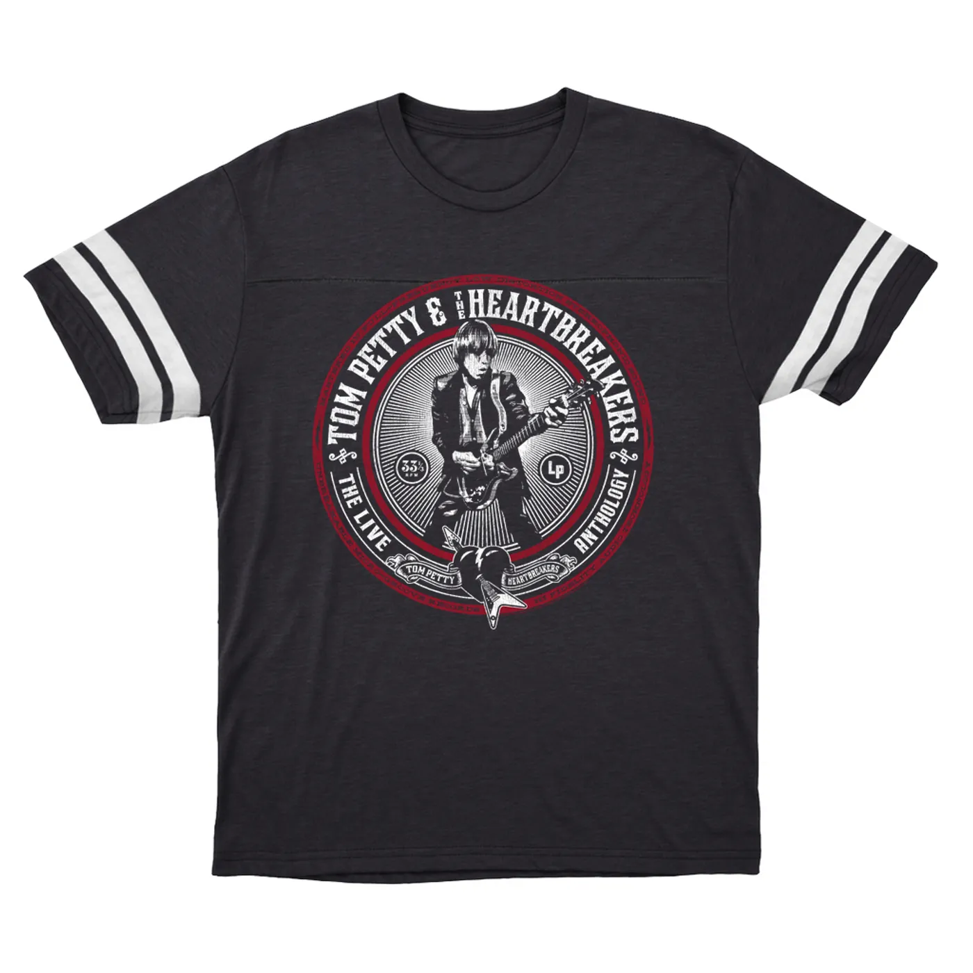 Tom Petty and the Heartbreakers T-Shirt | Live Anthology Cover Tom Petty Football Shirt