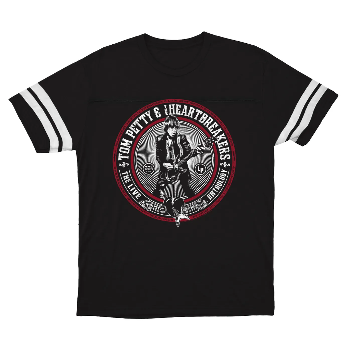 Tom Petty and the Heartbreakers T-Shirt | Live Anthology Cover Tom Petty Football Shirt
