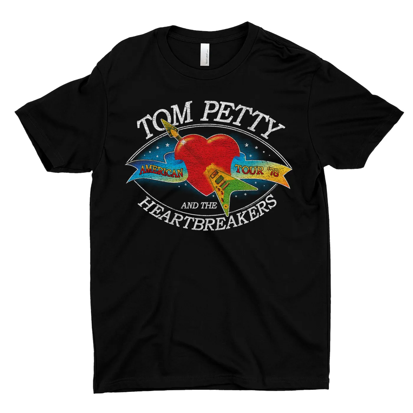 Tom Petty and the Heartbreakers T-Shirt | American Tour '78 Logo Distressed Tom Petty Shirt