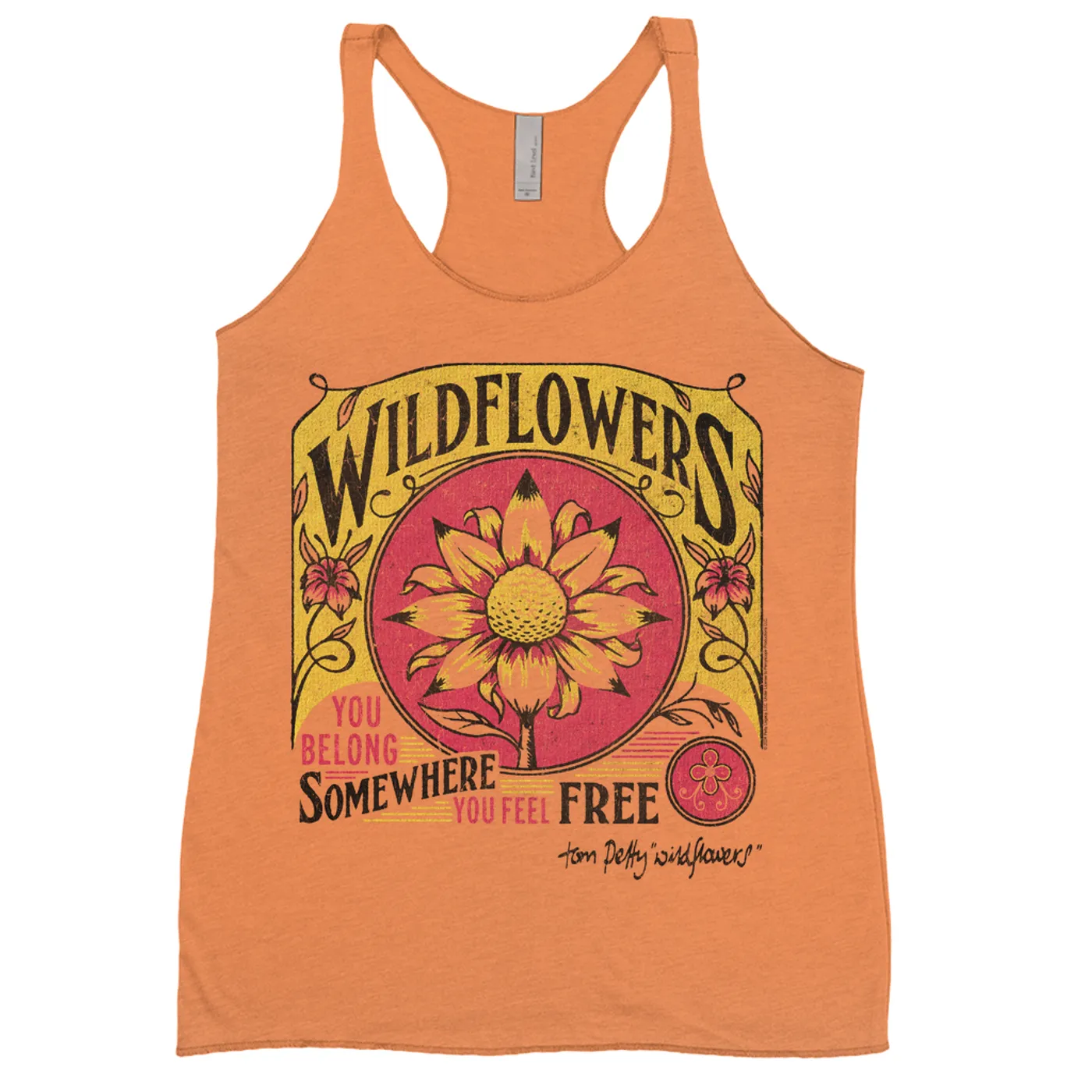 Tom Petty and the Heartbreakers Ladies' Tank Top | Wildflowers Cover Art Tom Petty Shirt