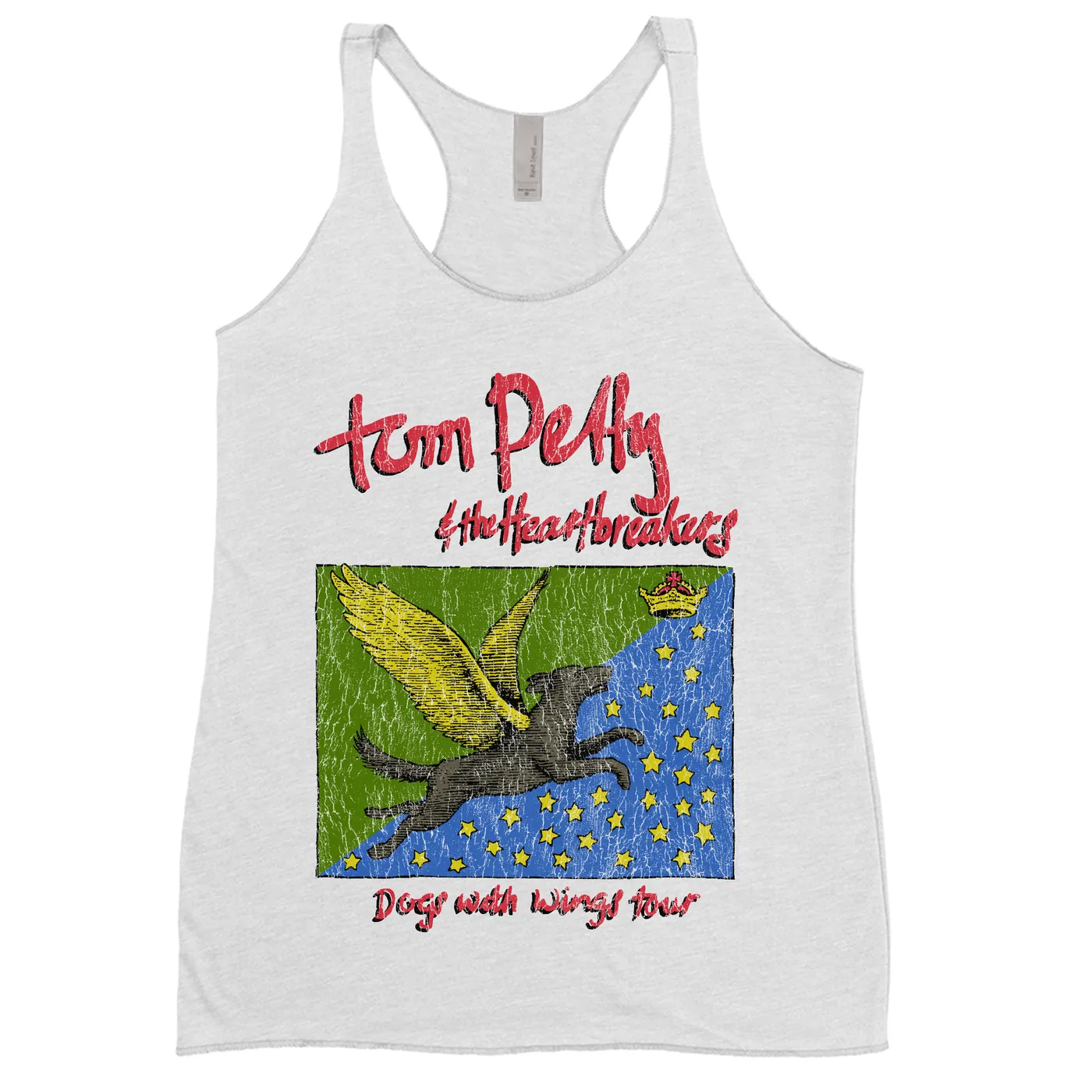 Tom Petty and the Heartbreakers Ladies' Tank Top | Dogs WIth Wings 1995 Tour Tom Petty Shirt