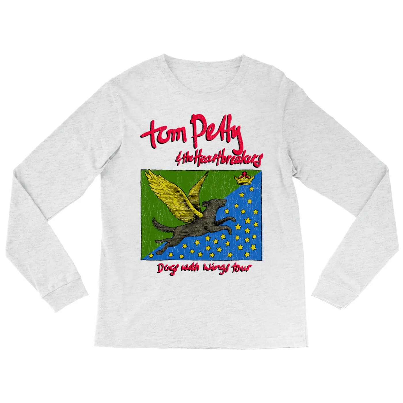 Tom Petty and the Heartbreakers Long Sleeve Shirt | Dogs WIth Wings 1995 Tour Tom Petty Shirt