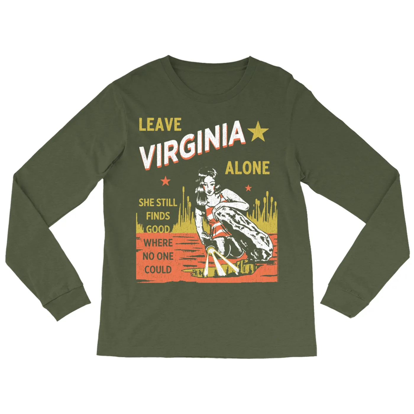 Tom Petty and the Heartbreakers Long Sleeve Shirt | Leave Virginia Alone Image (Merchbar Exclusive) Tom Petty Shirt