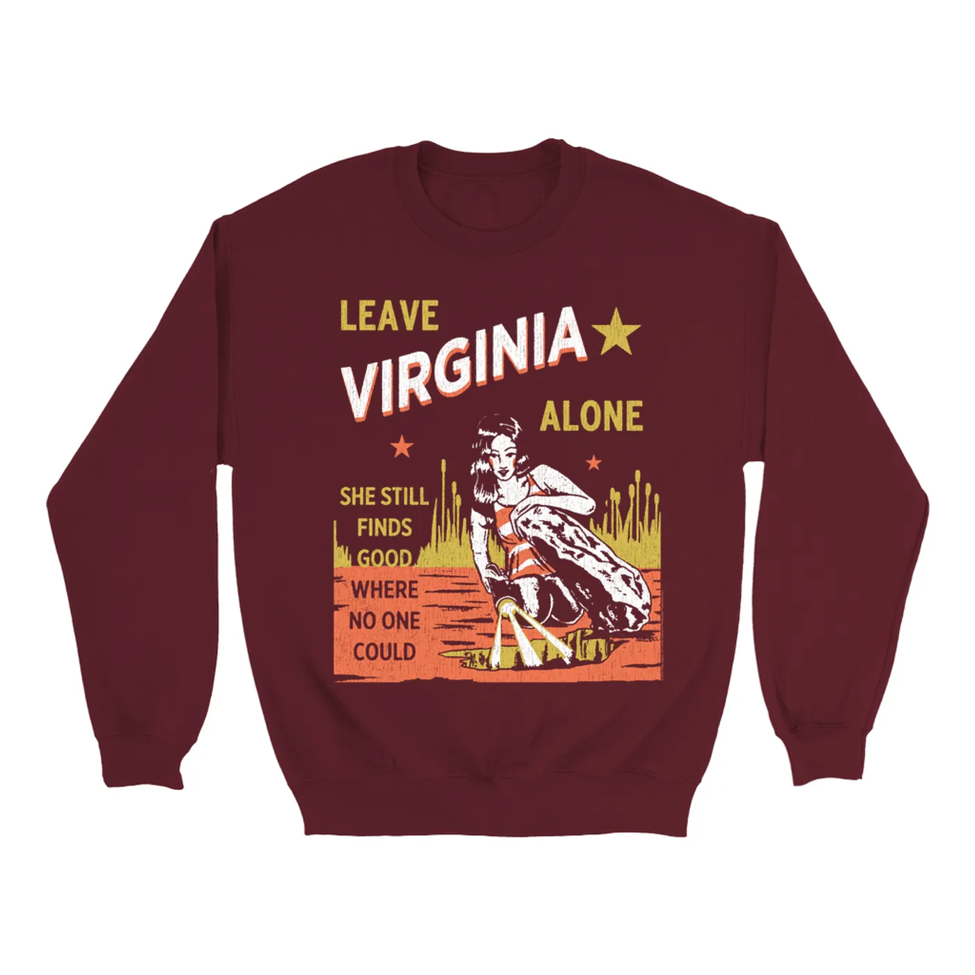 Tom Petty and the Heartbreakers Sweatshirt | Leave Virginia Alone Image (Merchbar Exclusive) Tom Petty Sweatshirt