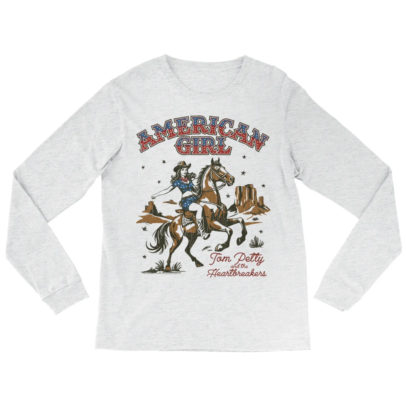 Tom Petty and the Heartbreakers Long Sleeve Shirt | American Girl Retro (Merchbar Exclusive) Tom Petty Shirt