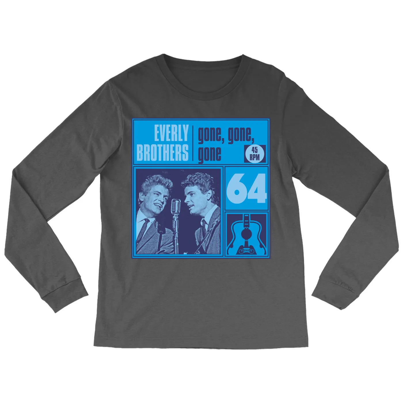 The Everly Brothers Long Sleeve Shirt | Gone, Gone, Gone Blue The Everly Brothers Shirt