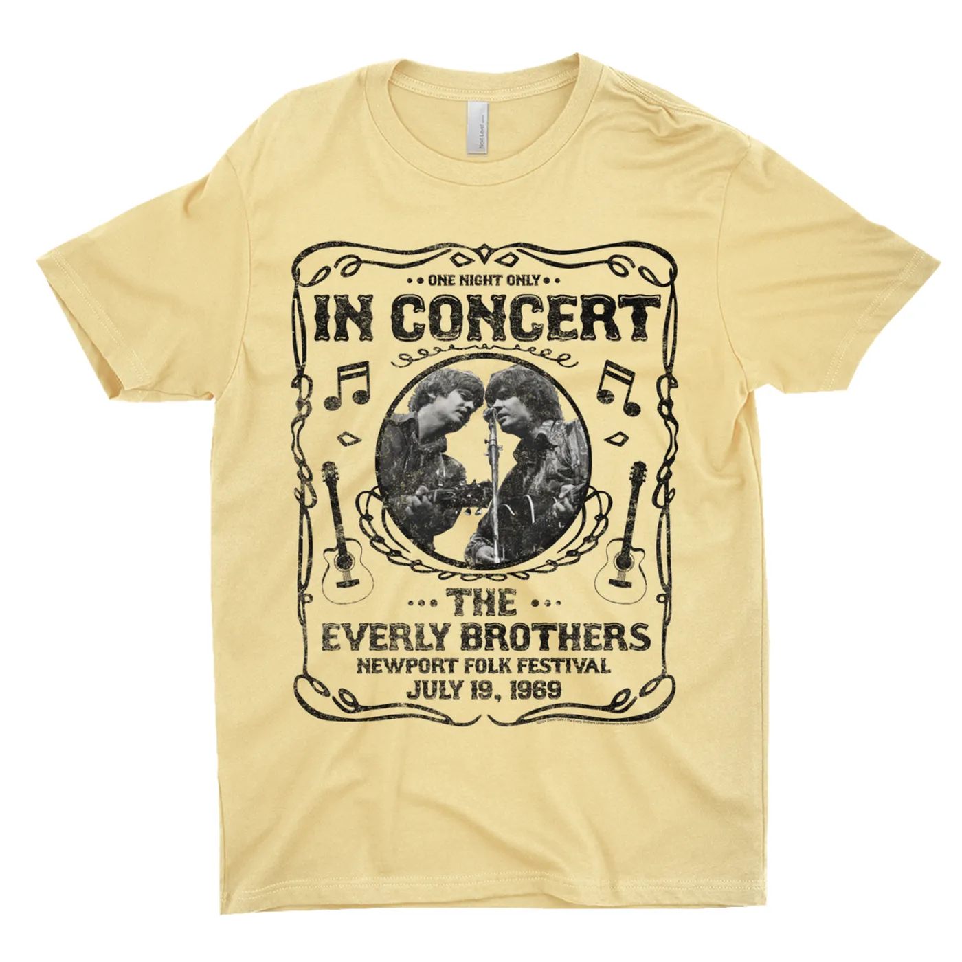 The Everly Brothers T-Shirt | Newport Folk Festival Concert Distressed (Merchbar Exclusive) The Everly Brothers Shirt